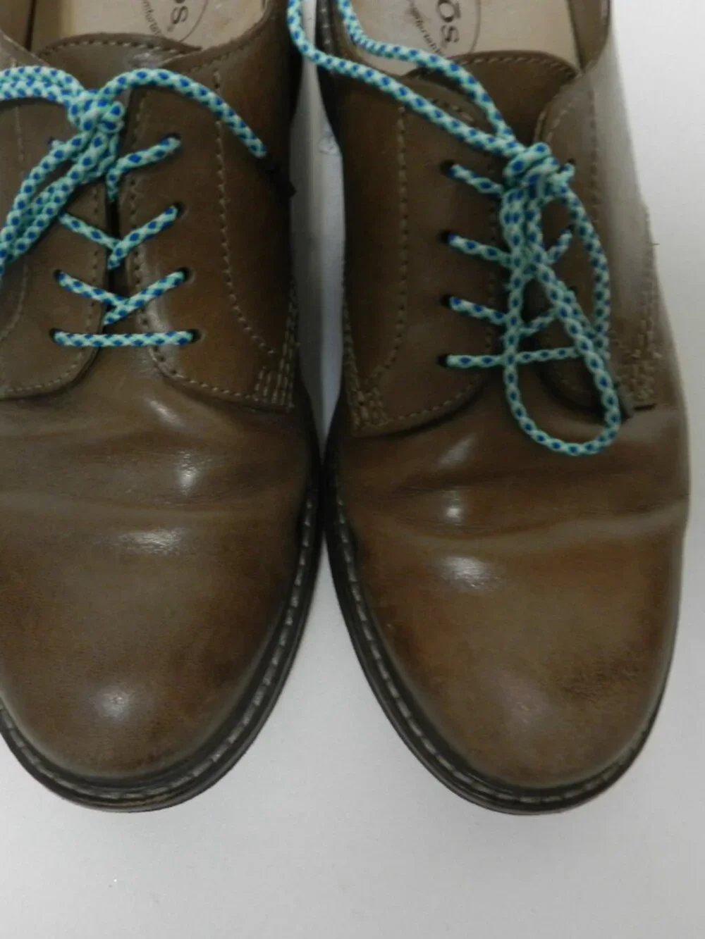 Taos Work It Leather Oxford shoes brown lace up Comfort Men Size Sz 10